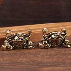 Adorno de Latón Yuanbao Ruyi, Decoración Feng Shui para Sala de Estar, Estilo Chino, Decoración Auspiciosa, Paquete Individual - Product Image 3