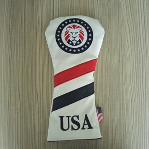 Couvre-chefs en bois de golf en cuir PU vintage avec logo personnalisé - Product Image 6