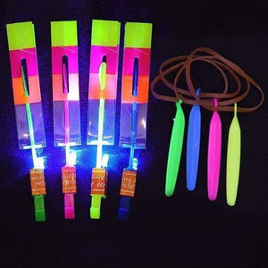 Glowing LED <b>Light</b> Emitting Slingshot Toy Fun Elastic Kids Party Game Gift with Flying <b>Flash</b> Rubber Arrows Sling Shot Catapult - Product Image 5