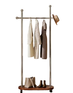 Perchero de ropa para el hogar, de suelo a techo, para dormitorio, perchero móvil vintage, nuevo perchero de almacenamiento. - Product Image 1