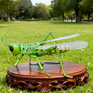 Mô hình châu chấu thép chân thực, mô phỏng động vật, trang trí côn trùng sống động như thật, dùng trong nhà/ngoài trời, bảo tàng khoa học, nhà chơi giáo dục - Product Image 2