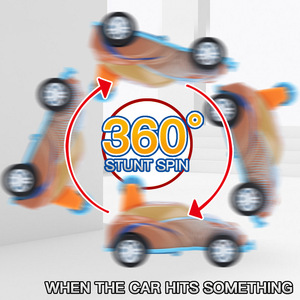 Mini Alloy Pullback Racing Car 360 Degree Collision Roll For Kids 4-<b>7</b> Years Old Unisex Toy Vehicle - Product Image 4