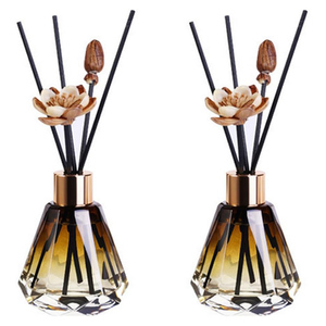 Luxury Unique Design Home Fragrance <b>Reed</b> <b>Diffuser</b> Gift Box Glass 100ml Paraben Free - Product Image 1