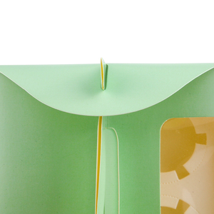 Vente directe d'usine Boîtes d'emballage alimentaire transparentes Boîtes d'emballage alimentaire en papier kraft Boîte à gâteau avec poignée - Product Image 3