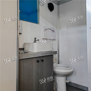 ห้องน้ำเคลื่อนที่หรูหราสำหรับรถยนต์วีไอพีกลางแจ้ง พร้อมฝักบัวอาบน้ำ ห้องสุขาแบบพกพาสำหรับรถพ่วง - Product Image 1