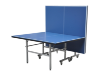 Table de tennis de table pliable en MDF de 18 mm pour l'intérieur et l'extérieur, table de ping-pong durable avec filet, montage facile et structure robuste