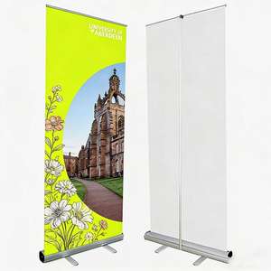 Stand Banner Portabel Gulung Retraktil Kustom untuk Promosi Iklan dan Pameran - Product Image 1