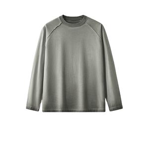 Camiseta de gran tamaño para hombre de la marca Chao, 270g, tejido pesado, estampado de Color sólido, con capucha, aspecto de lavado sucio para hombre mayor europeo - Product Image 1