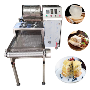 Thương mại 8inch Máy crepe/Mùa Xuân CuộN wrapper máy làm/lumpia wrapper mesin kulit filipino Gà nhà sản xuất - Product Image 4