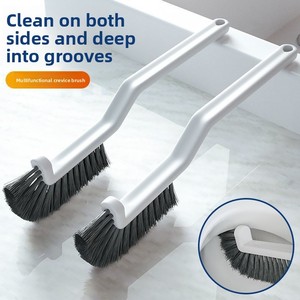 Cepillo multifuncional de silicona para bordes de ventanas, cepillo para ranuras de suelos, cepillo para limpiar grietas del inodoro sin dejar rincones muertos ni espacios. - Product Image 1