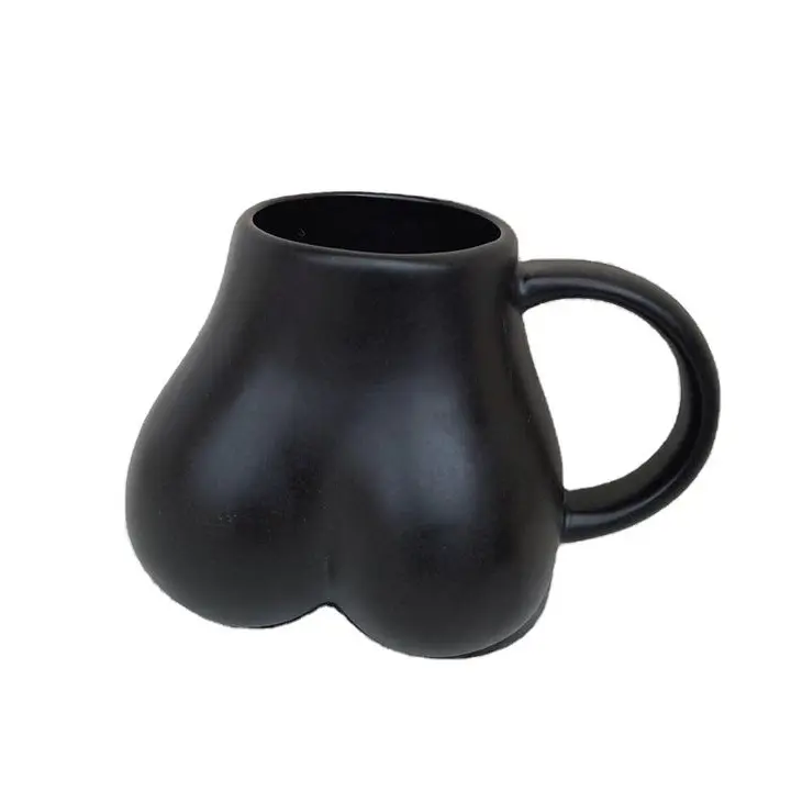 ceramic round large cups strange novelty funny mugs coffee butt shape ass mug