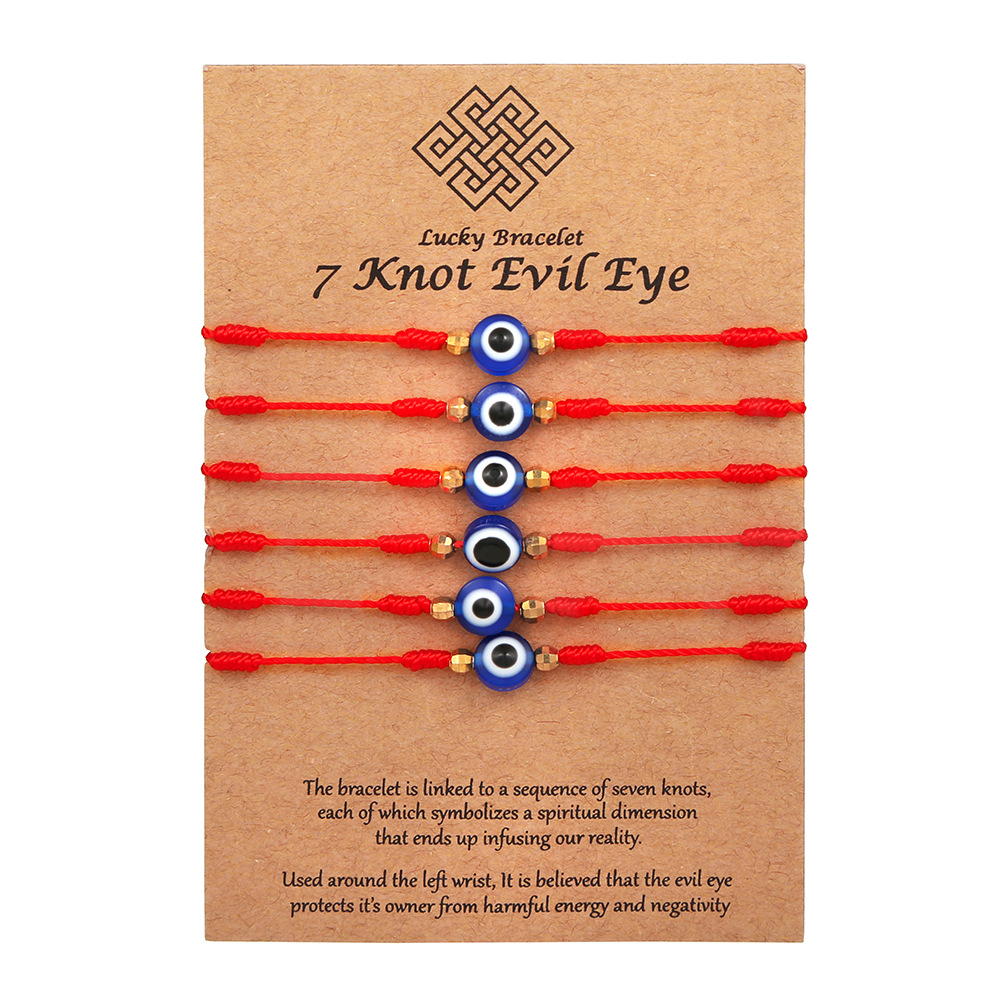 Red-6pcs  with card