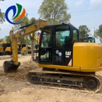 Excavatrice sur chenilles d'occasion haute performance CAT 308E2 Caterpillar 8 tonnes avec pompe d'origine, petite pelle de chantier