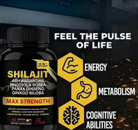 OLLI OEM Marque Privée 50% Acide Fulvique & 100% Shilajit Naturel Or Capsules/Gummies/Poudre/Comprimés