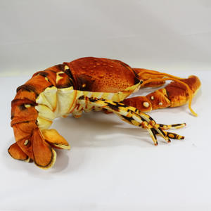 Jouet en peluche unisexe personnalisé doux simulation homard PP coton rempli de logo brodé pour bébé vente en gros cadeau d'usine - Product Image 1