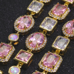 Hip Hop 10mm Jewelry Chain <b>Opal</b> <b>Bracelet</b> Accessories Tanjing - Product Image 3