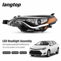 Phare de remplacement OEM 81150-02M70 côté conducteur pour Toyota Corolla LE 2017-2019, spécifications américaines, lentille PC étanche, Plug and Play
