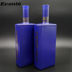 Botella de <span class=keywords><strong>Licor</strong></span> de Vidrio Cuadrada Plana Vacía al por Mayor, Azul, para Rociar, 750 ml, Botella de <span class=keywords><strong>Licor</strong></span>, <span class=keywords><strong>Vodka</strong></span>, Whisky, con Corcho Personalizado - Product Image 6