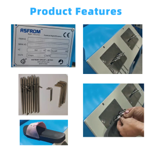 Máquina de fijación de correa neumática para zapatillas de 4 agujeros y 6 agujeros, fácil operación con diseño maestro, <span class=keywords><strong>mesa</strong></span> inclinada, ahorro de mano de obra - Product Image 2