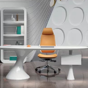 Moderno bianco Executive Office Manager tavolo mobili commerciali moderni mobili per <span class=keywords><strong>ufficio</strong></span> scrivanie per <span class=keywords><strong>ufficio</strong></span> - Product Image 2