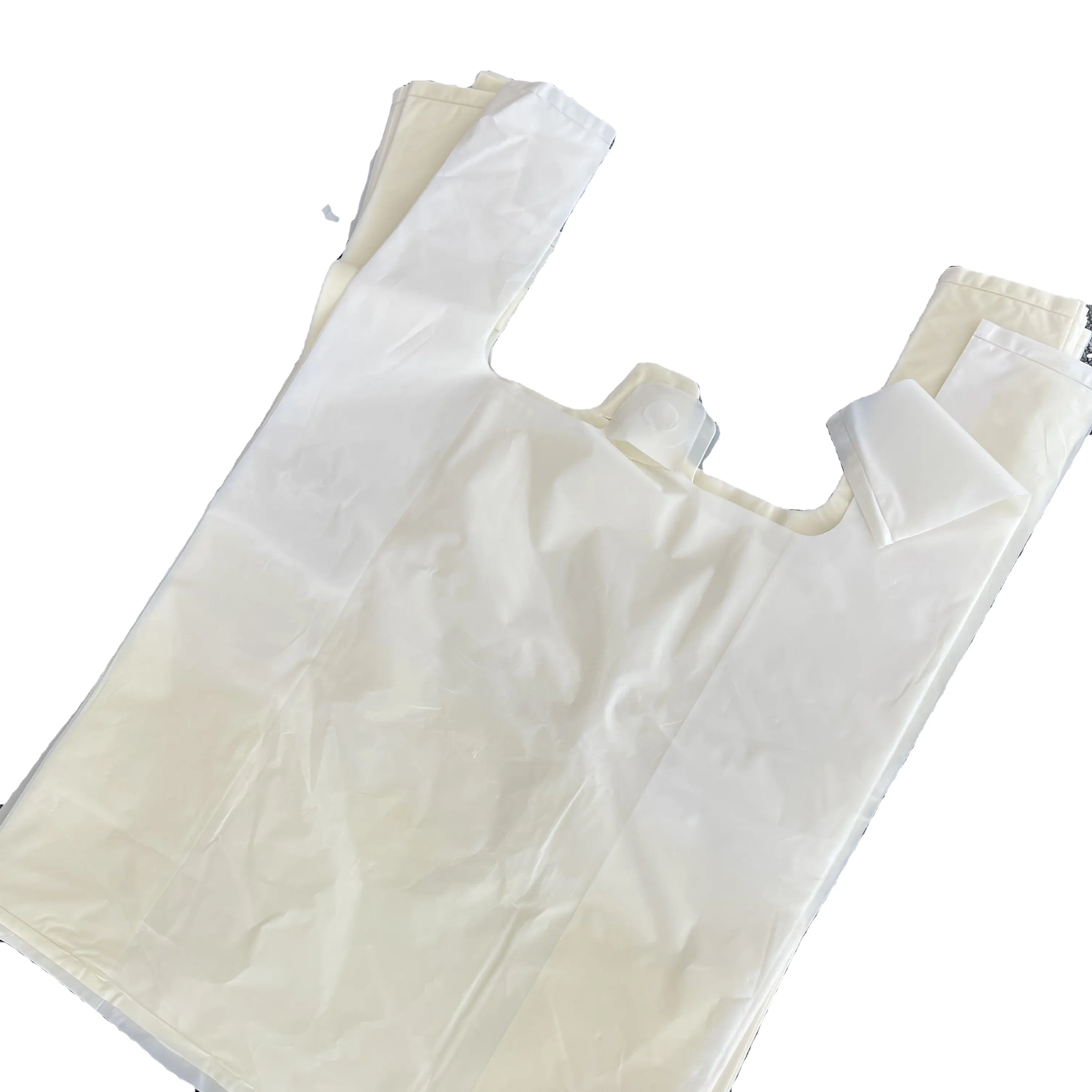 Wholesale Custom Printed Plastic T Shirt Bags easy open system Shopping Bag