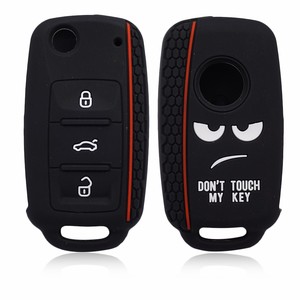 Funda de Silicona para Llave de Coche con Diseño de <span class=keywords><strong>No</strong></span> Toques Mi Llave para VW Golf Polo Passat Scirocco Tiguan para Skoda Octavia Seat - Product Image 3