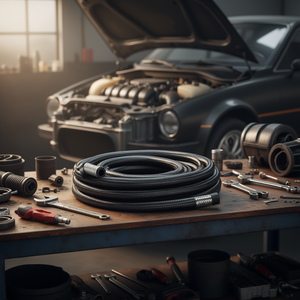 Kit de línea de combustible trenzada de nailon y acero inoxidable 6AN de 20 pies con accesorios de extremo para piezas de automóviles de aceite, gas y diésel por Db Wholesale - Product Image 2