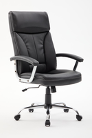 Chaise de bureau pivotante ergonomique moderne et simple, en plastique, avec dossier en maille, base en fer, hauteur réglable, appui-tête réglable, garantie 3 ans