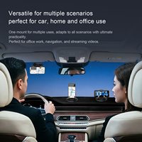 Support de téléphone polyvalent 3-en-1 YIXIN pour voiture, maison et bureau, avec clip à verrouillage automatique et commutation portrait/landscape, logo personnalisé