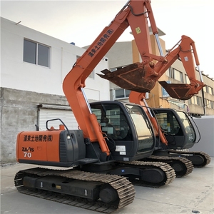 Mini-excavatrice Hitachi ZX70 d'occasion, 7 tonnes, hydraulique, chenilles, PLC, machine de construction, moteur japonais d'origine, modèle 2022, pompe - Product Image 4