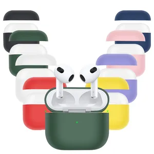 Silicone Case Split Type for Airpods 3 Case Cover with Lock,Shock-Proof &Full Protective Cover Compatible for Airpods 3