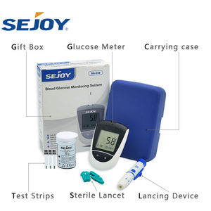 Sejoy Bandelettes de <span class=keywords><strong>test</strong></span> de <span class=keywords><strong>diagnostic</strong></span> Caractéristiques modernes Kit de glucomètre numérique Moniteurs de glycémie