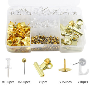 465pcs văn phòng văn phòng phẩm đinh ghim kết hợp phù hợp với nút chai bảng tin cố định thumbtack bán buôn - Product Image 1