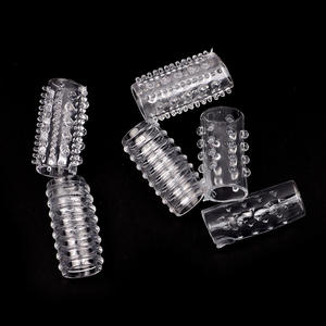 6 pezzi manica del pene Set anello del cazzo della manica delle dita coppia <span class=keywords><strong>sesso</strong></span> Condom <span class=keywords><strong>maschile</strong></span> Sex Toy prodotti del <span class=keywords><strong>sesso</strong></span> - Product Image 4