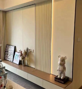 Panneau de <span class=keywords><strong>fibre</strong></span> de charbon de bambou flexible étanche à l'humidité panneau mural en placage de bois PVC imperméable damassé <span class=keywords><strong>mur</strong></span> décoratif insonorisant - Product Image 3