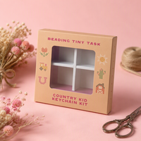 Boîtes à perles personnalisées avec différentes couleurs de fond, adaptées à l'éducation de la petite enfance, dotées de fenêtres et d'inserts