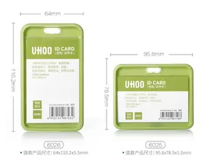 Commercio all'ingrosso Molle Del Silicone Badge Holder Supporto Di Carta di Plastica di UHOO di marca