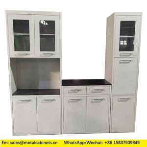 Armario <span class=keywords><strong>de</strong></span> utilidad <span class=keywords><strong>de</strong></span> <span class=keywords><strong>cocina</strong></span>, mueble <span class=keywords><strong>de</strong></span> metal con patas, paquete plano, 3 piezas, módulo <span class=keywords><strong>de</strong></span> unidad <span class=keywords><strong>de</strong></span> <span class=keywords><strong>cocina</strong></span>, barato, venta al por mayor - Product Image 2