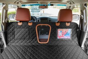 Venta caliente impermeable duradero cama de coche para perros portátil mascota asiento trasero extensor cubierta para perros con ventana de malla inferior de PE duro - Product Image 4