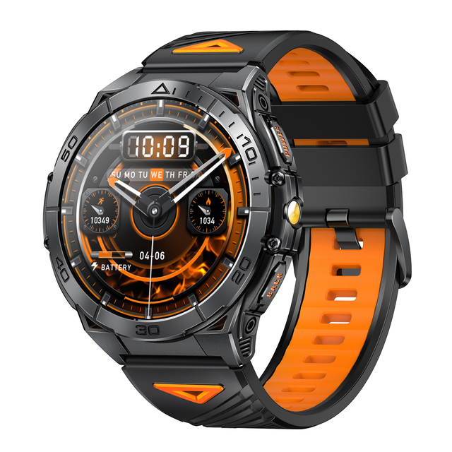 K71 Smart Watch AMOLED Screen AI Voice Assistant Magnetic 600mAh Battery IP68 Waterproof 100 Sports Modes for Men Outdoor
