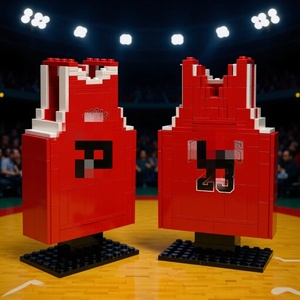 Ensemble <span class=keywords><strong>de</strong></span> blocs <span class=keywords><strong>de</strong></span> construction en plastique personnalisés pour maillots <span class=keywords><strong>de</strong></span> basket-ball et <span class=keywords><strong>de</strong></span> football, cadeau créatif pour les garçons, cadeau sportif et pour les fans <span class=keywords><strong>de</strong></span> club - Product Image 4