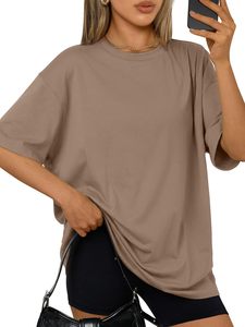 Servicio OEM, Camiseta de Manga Corta con Cuello Redondo Personalizada para Mujer, Informal, Transpirable, de Algodón, con Logotipo Personalizado, Colores y Tallas Personalizadas, Serigrafía - Product Image 6