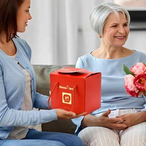 Cofanetto Regalo per <span class=keywords><strong>San</strong></span> <span class=keywords><strong>Valentino</strong></span> con Rose di Sapone a Forma di Mela Portagioie con <span class=keywords><strong>Collana</strong></span> Ti Amo in 100 Lingue per la Festa della Mamma - Product Image 5