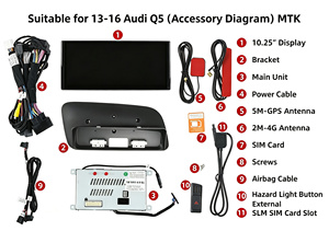ระบบนำทาง GPS ในรถยนต์ Audi Q5 ปี 2013-2016 หน้าจอสัมผัส HD ขนาด 10.25 นิ้ว ระบบคู่ มัลติมีเดีย วิทยุ - Product Image 3