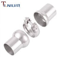 Kit de colliers de serrage robustes en acier inoxydable 304 résistant aux hautes températures de 2/2,5/3 pouces pour raccordement de tuyaux d'échappement