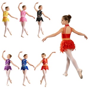 Traje de Gimnasia para Niñas, Sublimado, sin Mangas, con Pantalones Cortos, Spandex, para Danza, Entrenamiento, Práctica y Competencia - Product Image 1