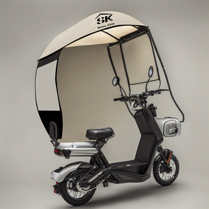Parapluie de vélo personnalisé Parapluie pliable avec logo pour parapluie de moto pour la <span class=keywords><strong>pluie</strong></span> dans le vélo - Product Image 3