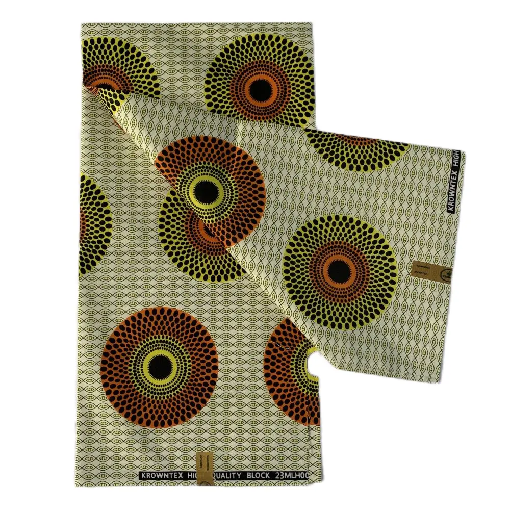 Grosir pakaian kain Afrika batik Afrika sisi tunggal 85g kain cetak lilin poliester kain Ankara