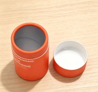 Tube en papier rectangulaire biodégradable et recyclable, écologique, personnalisable avec logo, pour emballage de capsules de vitamines, d'huile de poisson et de produits pour animaux de compagnie - Vente en gros