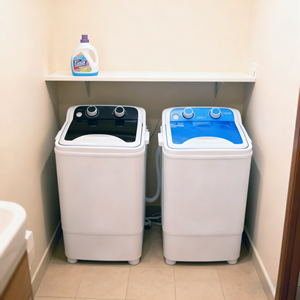 Small <b>Washing</b> <b>Machine</b> for Clothes and Shoes Household Semi-automatic with Dehydrating Bucket <b>Mini</b> Washers Shoe <b>Washing</b> <b>Machine</b> - Product Image 1